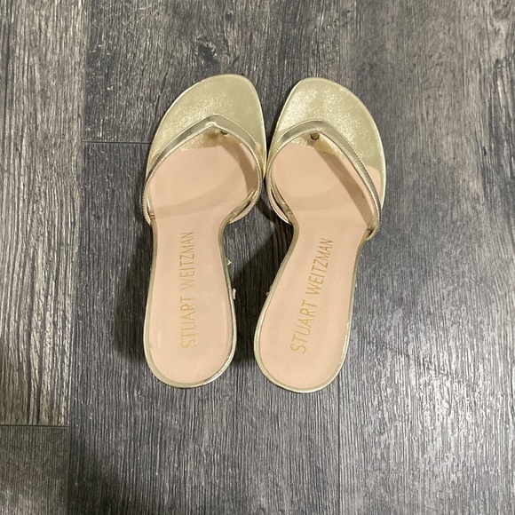 Gold Stuart Weitzman heels - Picture 4 of 7